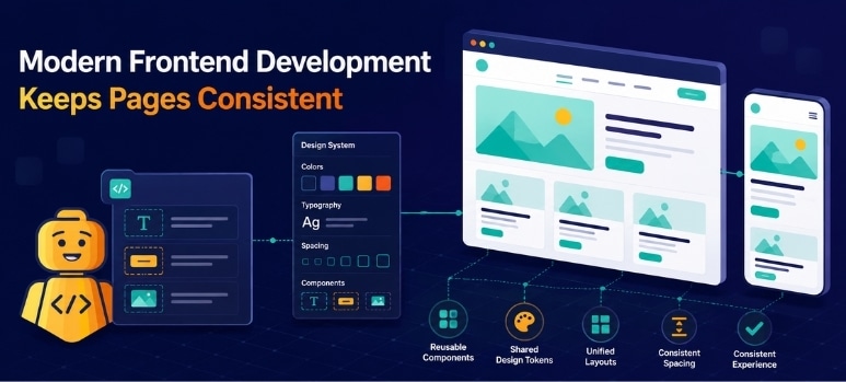 modern frontend development support maintaining consistency- main